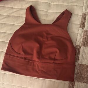 Lululemon burnt orange sports bra